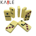 Domino da cor da marfim da fábrica de Kaile com caixa de lata